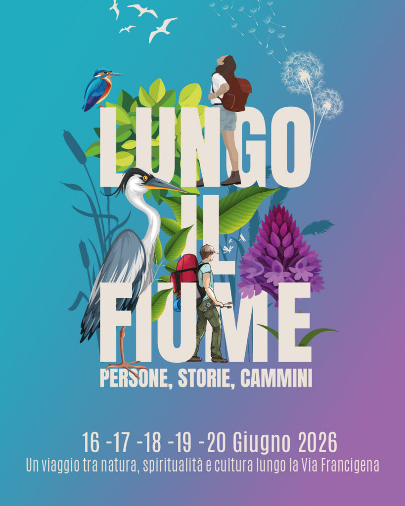 Lungo il Fiume 2026 festival Locandina via francigena