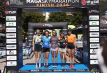 Classifica Maga Skymarathon 2026 Natalie Beadle, Eva Delafosse, Roberta Jacquin, Eve Pannone ed Elena Karanfiloska alla Maga Skymarathon 2026