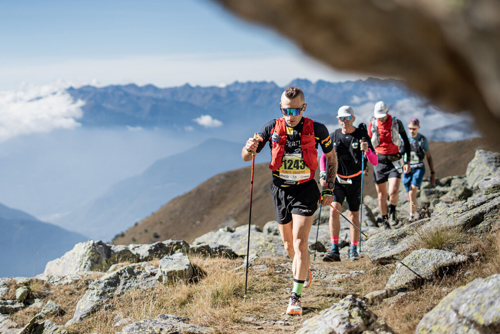 Giuseppe Pedretti durante la 60 km dell’Adamello Ultra Trail 2026