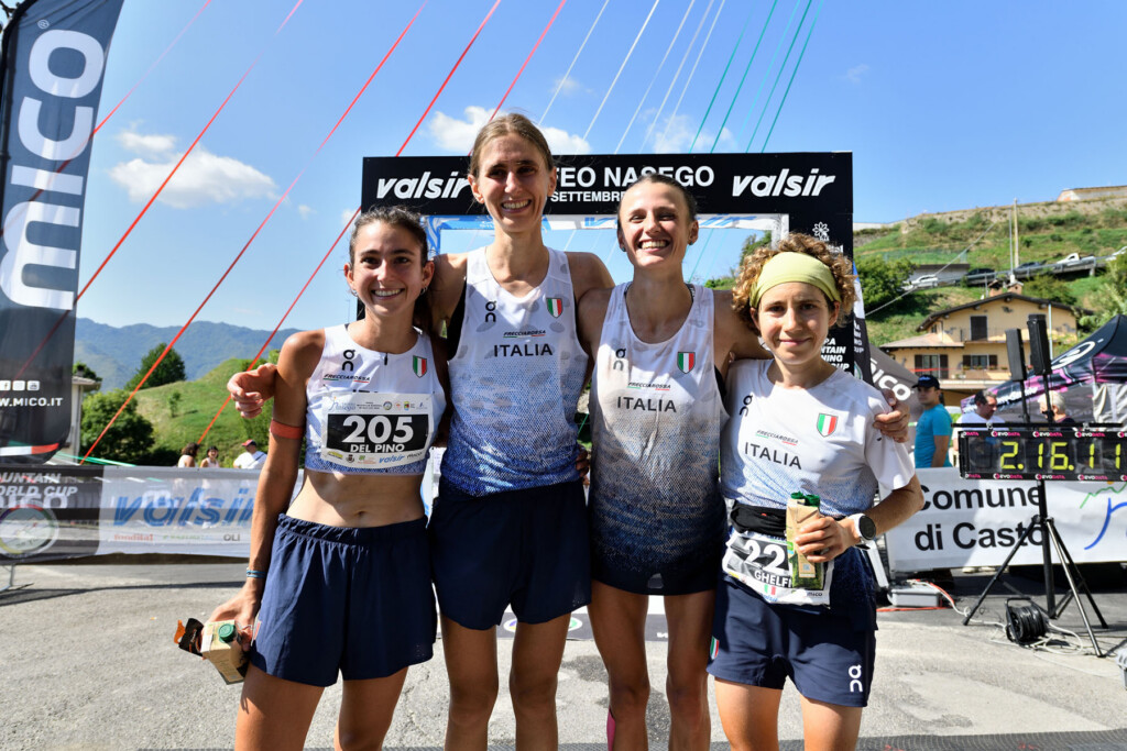 Arianna Del Pino, Benedetta Broggi, Arianna Dentis ed Erica Ghelfi con la maglia dell’Italia al Trofeo Nasego 2026