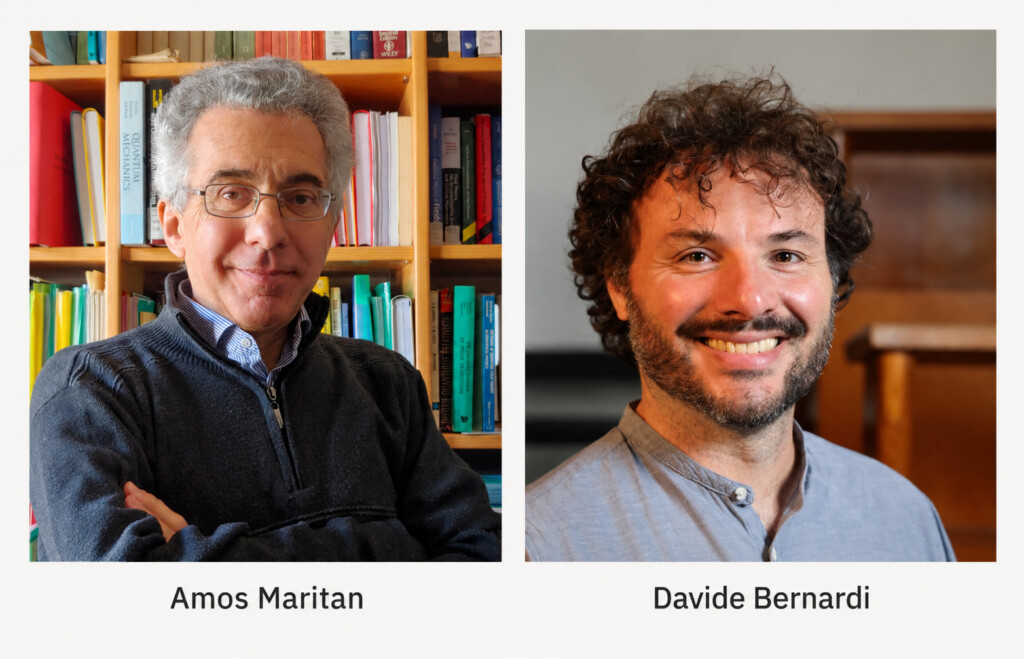 Amos Maritan e Davide Bernardi, autori dello studio «La geometria che salva le foreste» sulla biodiversità