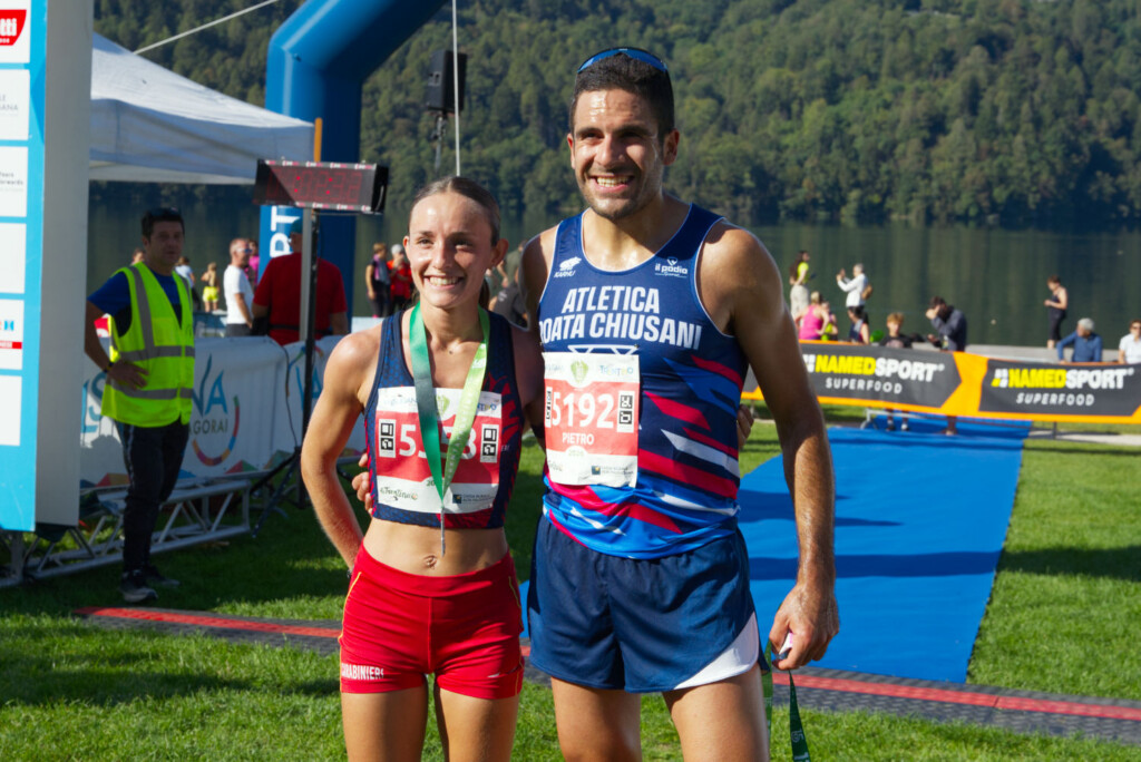 Gaia Colli e Pietro Dutto, vincitori della Levico Run 12K 2026
